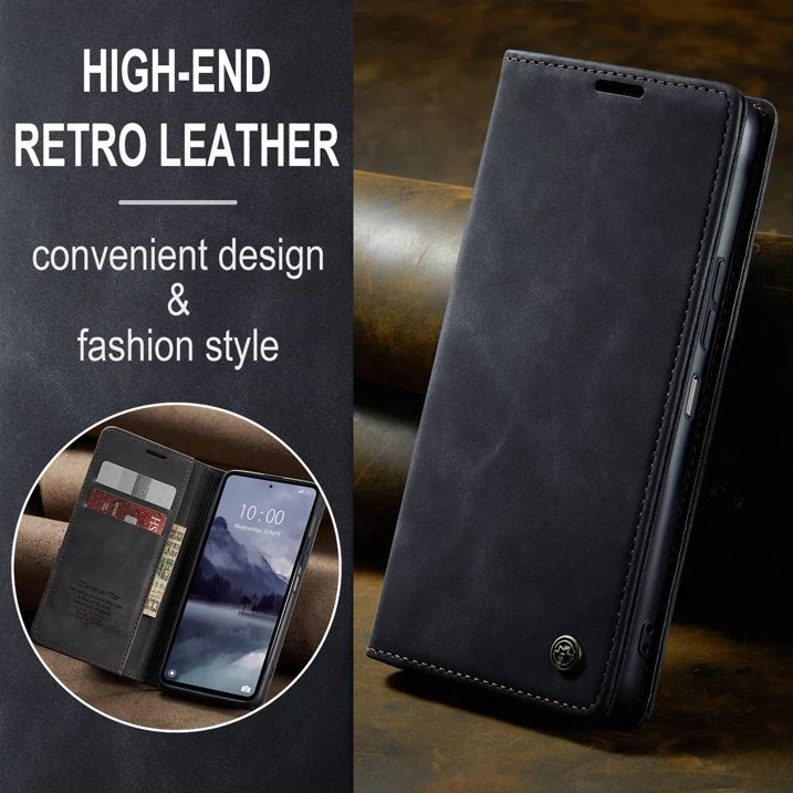 [With Card Slot] Xiaomi Poco X5/Pro Premium Flip Leather Shockproof Wallet Series Case - Image 4