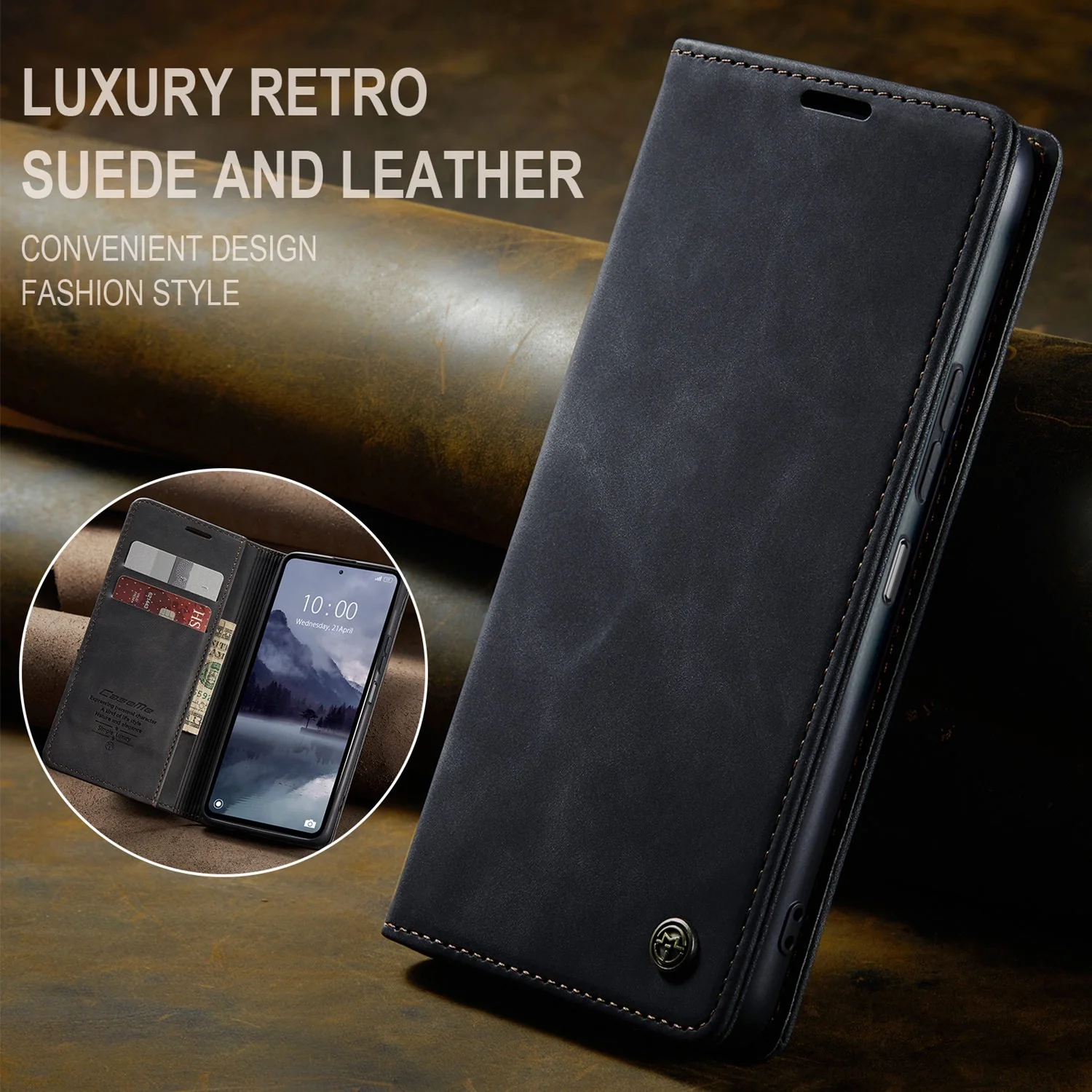 [With Card Slot] Xiaomi Poco X5/Pro Premium Flip Leather Shockproof Wallet Series Case - Image 6